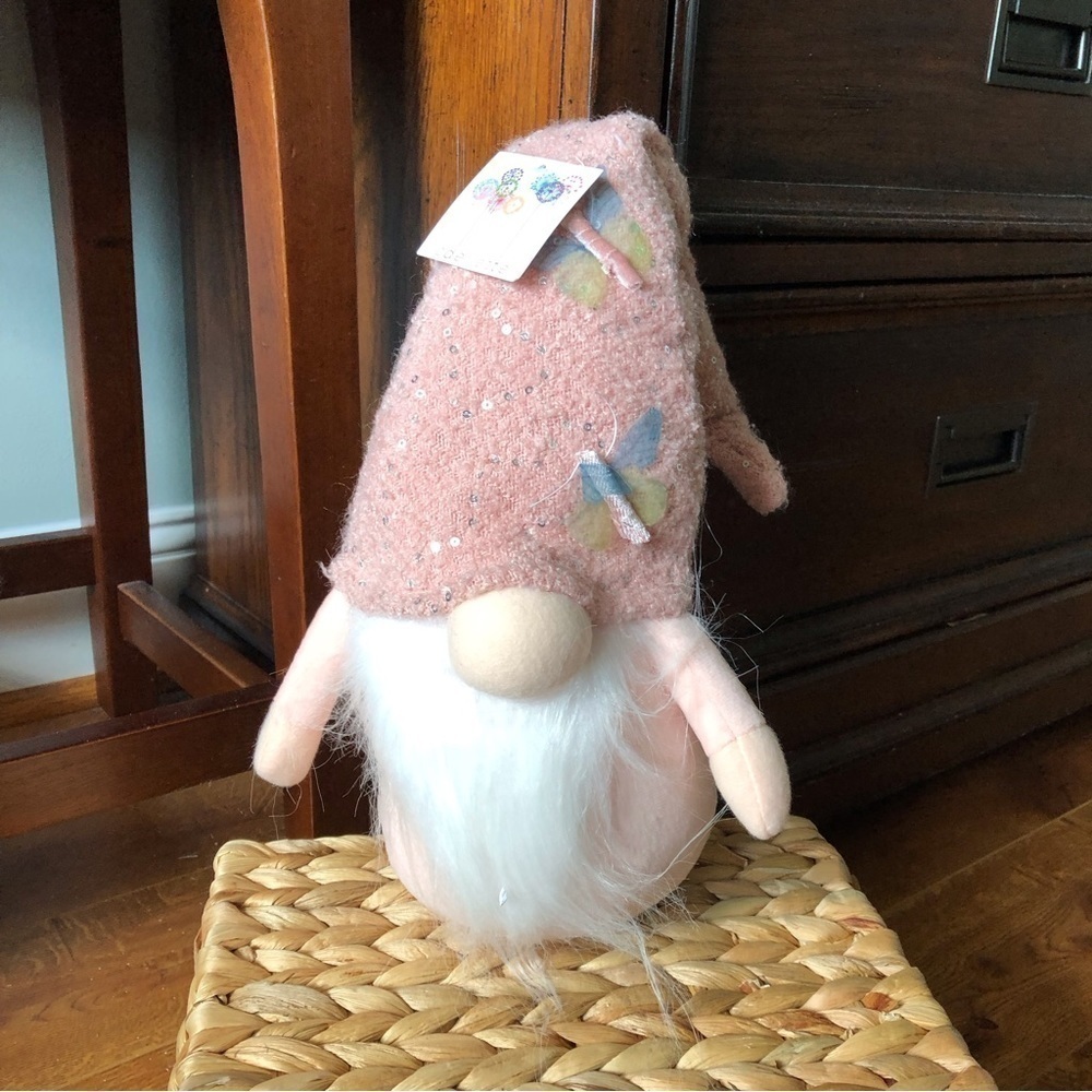 Spring Gnome with butterfly hat